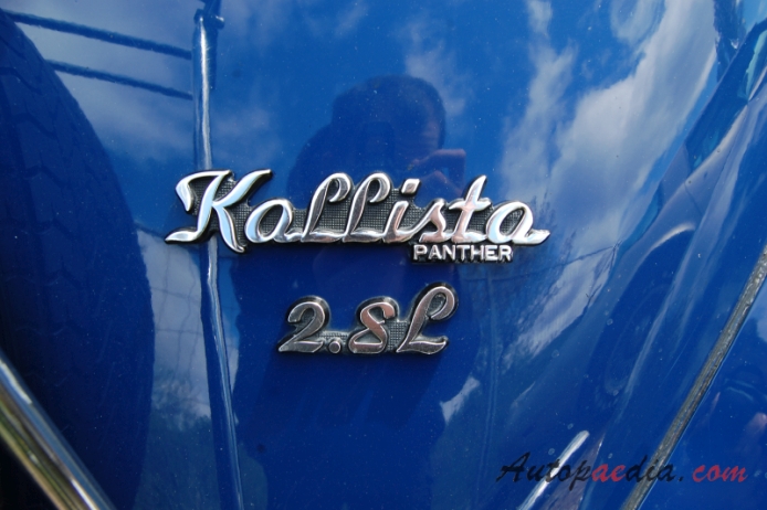 Panther Kallista 1982-1990 (1983 Ford 2.8 V6), rear emblem  