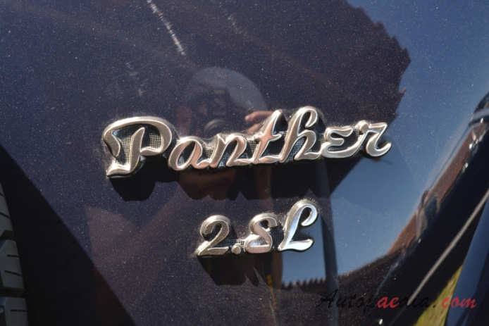 Panther Kallista 1982-1990 (1988 Ford 2.8 V6 roadster 2d), rear emblem  