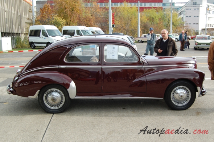 Peugeot 203 1948-1960 (1950 sedan 4d), prawy bok