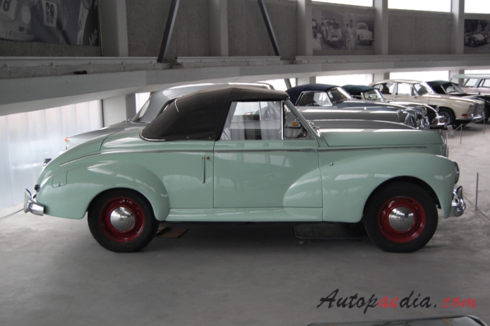 Peugeot 203 1948-1960 (1952-1956 cabriolet 2d), right side view