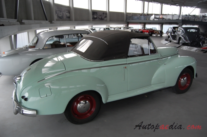 Peugeot 203 1948-1960 (1952-1956 cabriolet 2d), right rear view