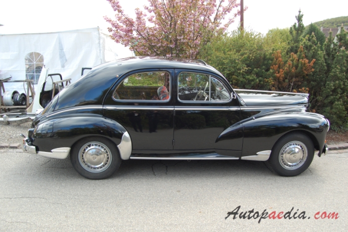 Peugeot 203 1948-1960 (1952-1960 sedan 4d), right side view