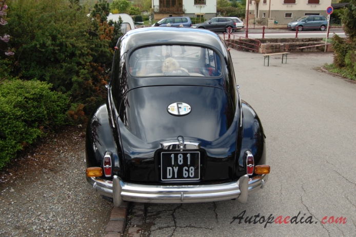 Peugeot 203 1948-1960 (1952-1960 sedan 4d), tył