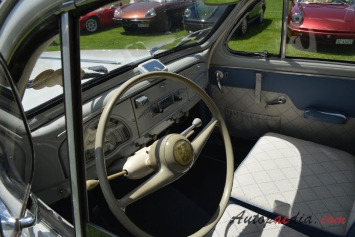 Peugeot 203 1948-1960 (1952-1960 sedan 4d), wnętrze