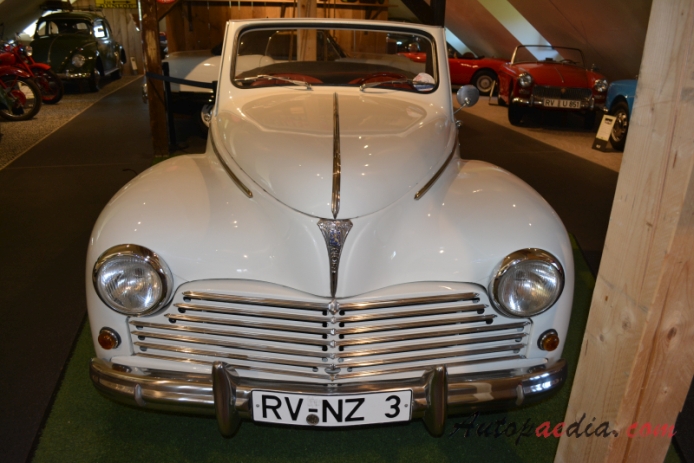 Peugeot 203 1948-1960 (1954 cabriolet 2d), front view