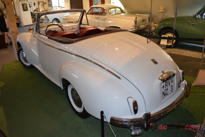Peugeot 203 1948-1960 (1954 cabriolet 2d),  left rear view
