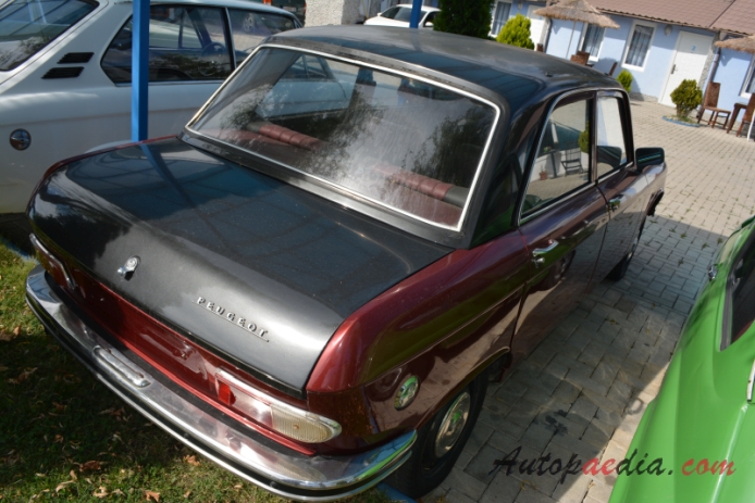 Peugeot 204 1965-1976 (1965-1969 sedan 4d), right rear view