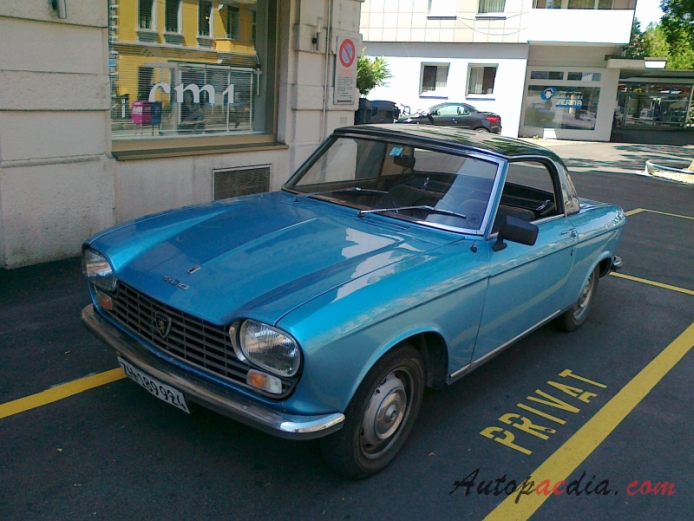 Peugeot 204 1965-1976 (1966-1969 Cabriolet), left front view