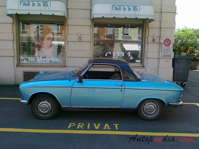 Peugeot 204 1965-1976 (1966-1969 Cabriolet), left side view