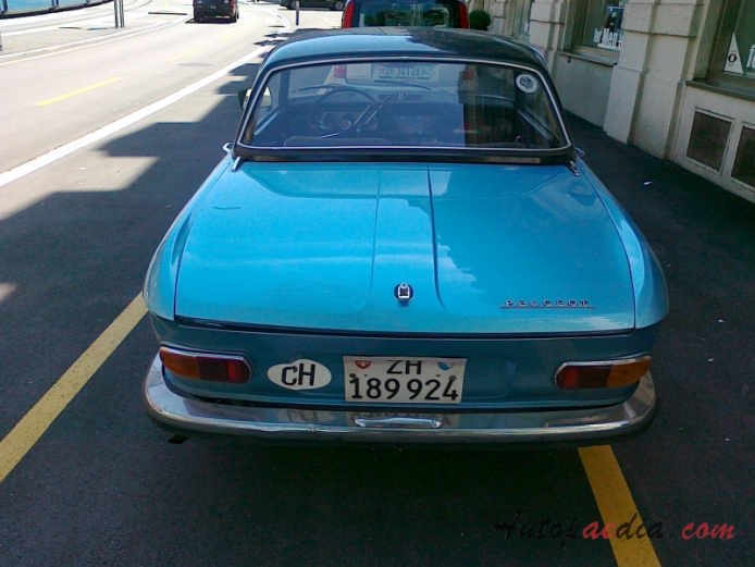 Peugeot 204 1965-1976 (1966-1969 Cabriolet), tył