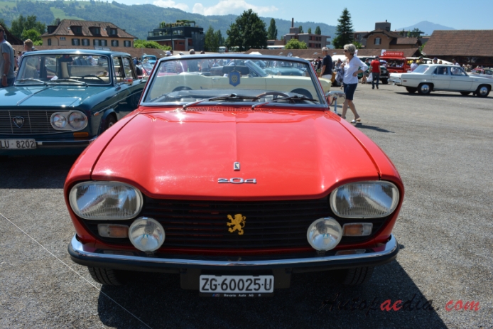 Peugeot 204 1965-1976 (1969-1970 Cabriolet), przód