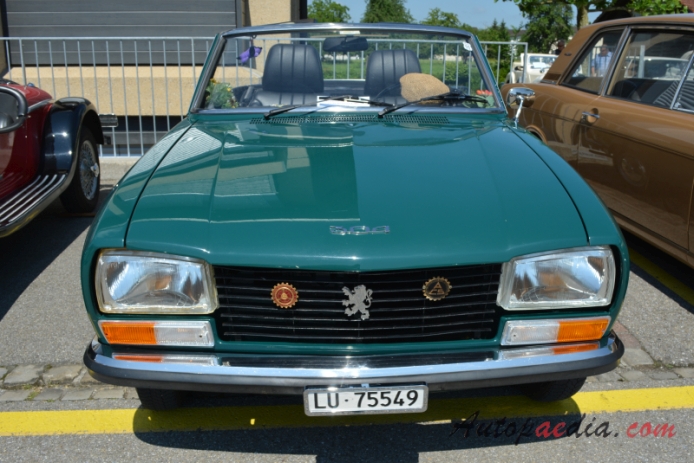 Peugeot 304 1969-1980 (1970 1300cc Pininfarina cabriolet 2d), front view