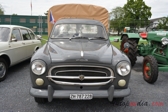 Peugeot 403 1955-1966 (1958 pickup 2d), front view