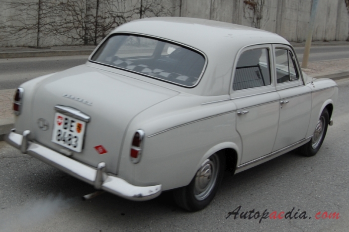 Peugeot 403 1955-1966 (saloon 4d), right rear view