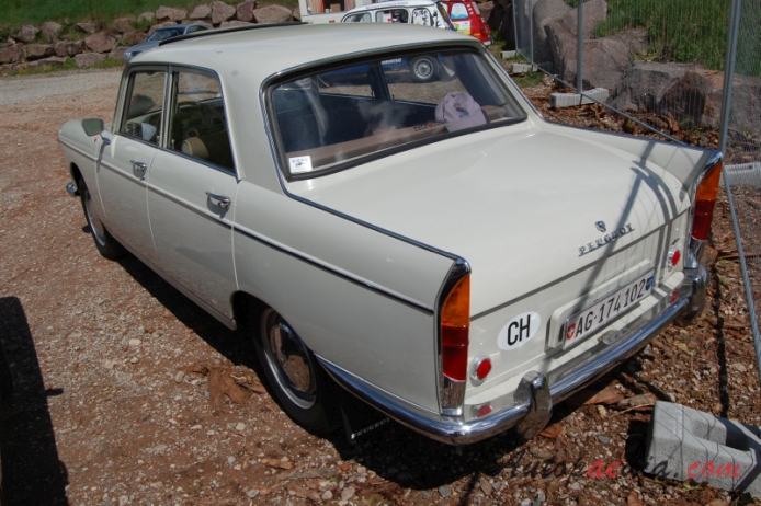 Peugeot 404 1960-1975 (1962-1965 saloon 4d),  left rear view