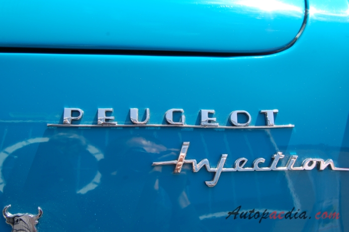 Peugeot 404 1960-1975 (1963 Pininfarina cabriolet 2d), rear emblem  