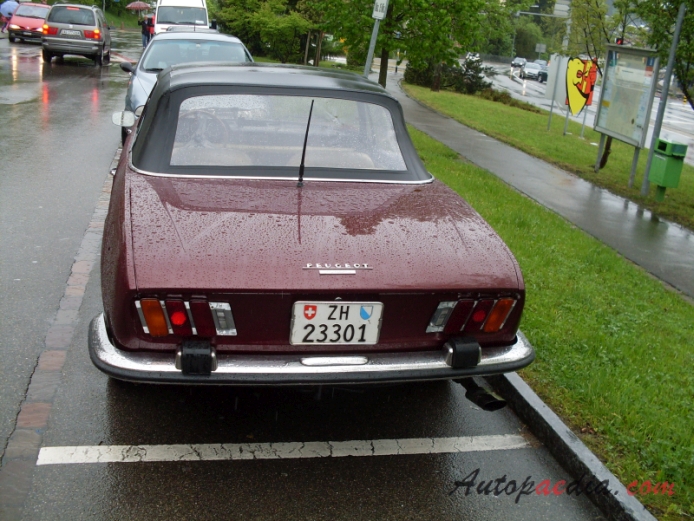 Peugeot 504 1968-1983 (1969-1973 Cabriolet), rear view