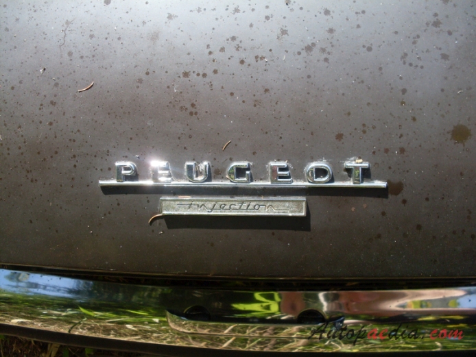 Peugeot 504 1968-1983 (1969-1973 Cabriolet), rear emblem  