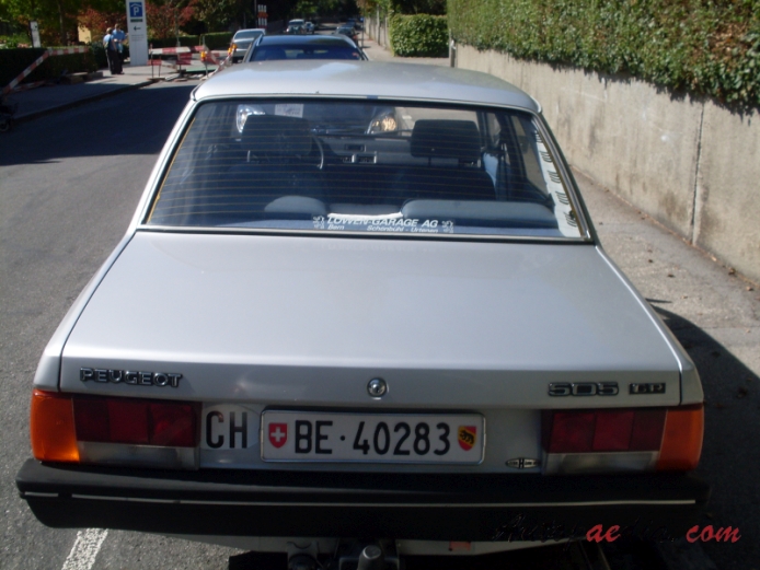 Peugeot 505 1979-1993 (sedan 4d), rear view