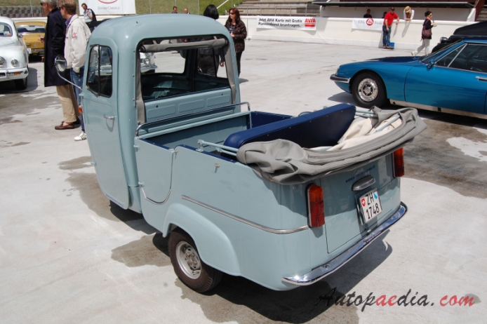 Piaggio APE E (400) 1965-1973,  left rear view