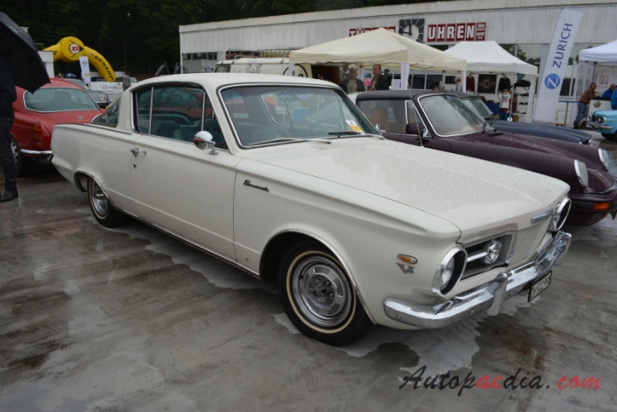Plymouth Barracuda 1st generation 1964-1966 (1964-1965 V8 fastback Coupé 2d), right front view