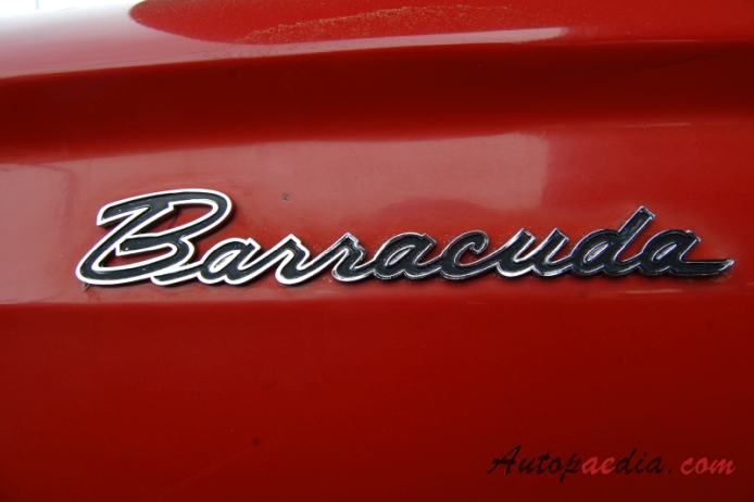 Plymouth Barracuda 1st generation 1964-1966 (1965 V8 4482ccm fastback Coupé 2d), side emblem 