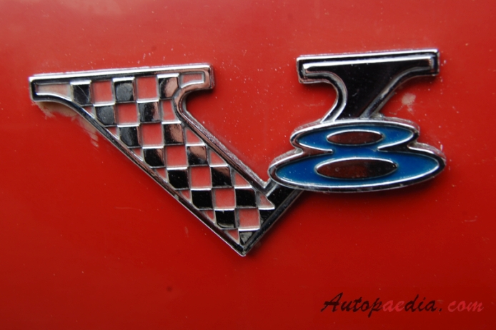 Plymouth Barracuda 1. generacja 1964-1966 (1965 V8 4482ccm fastback Coupé 2d), emblemat bok 