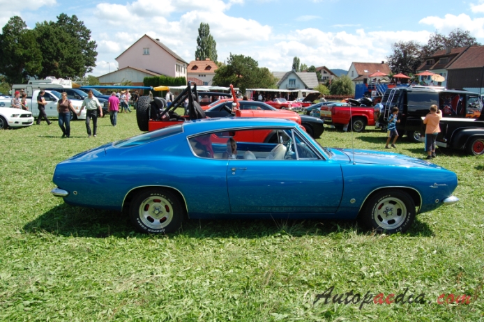 Plymouth Barracuda 2nd generation 1967-1969 (1968 Formula S 340 fastback Coupé 2d), right side view