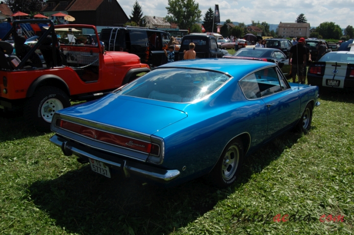 Plymouth Barracuda 2nd generation 1967-1969 (1968 Formula S 340 fastback Coupé 2d), right rear view