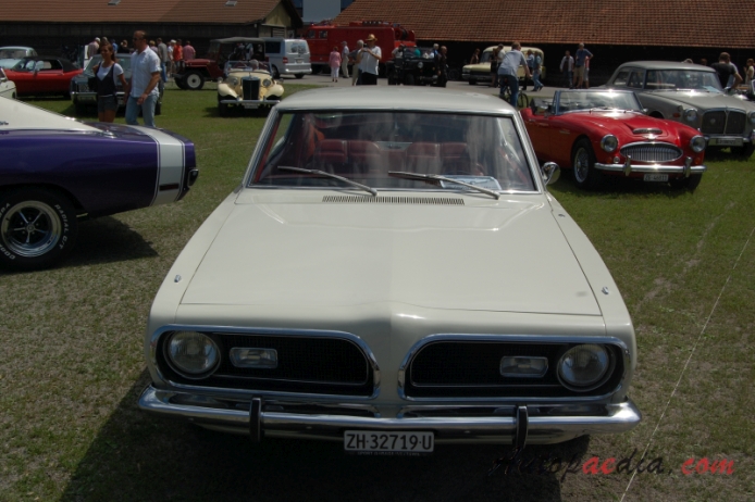 Plymouth Barracuda 2. generacja 1967-1969 (1969 Formula S 340 fastback Coupé 2d), przód