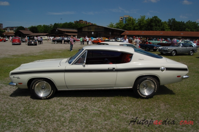 Plymouth Barracuda 2nd generation 1967-1969 (1969 Formula S 340 fastback Coupé 2d), left side view