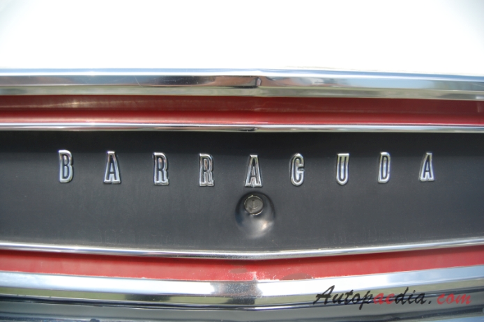 Plymouth Barracuda 2. generacja 1967-1969 (1969 Formula S 340 fastback Coupé 2d), emblemat tył 