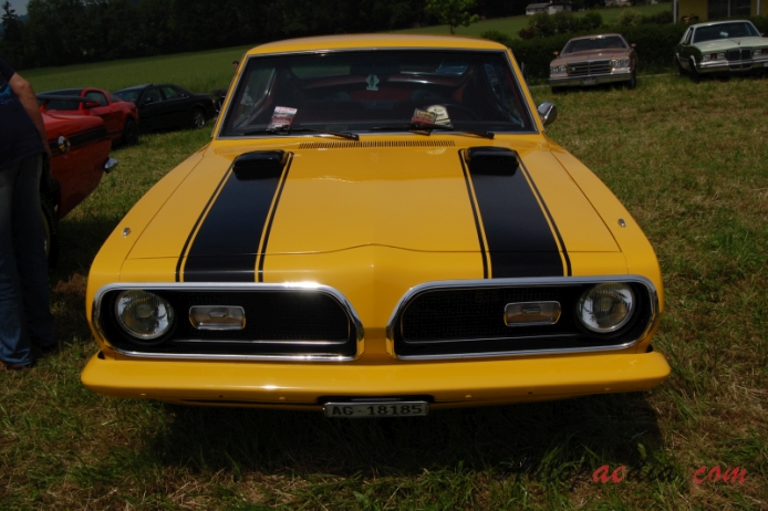 Plymouth Barracuda 2nd generation 1967-1969 (1969 Formula S 340 fastback Coupé 2d), front view