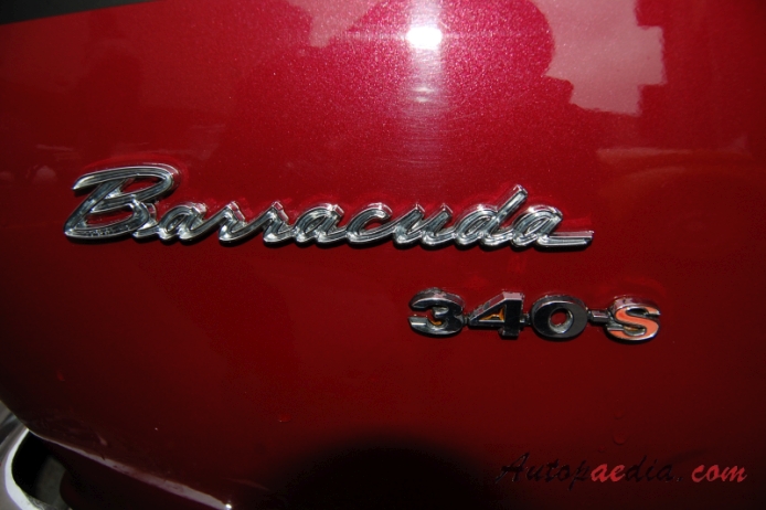 Plymouth Barracuda 2. generacja 1967-1969 (1969 Formula S 340 fastback Coupé 2d), emblemat bok 
