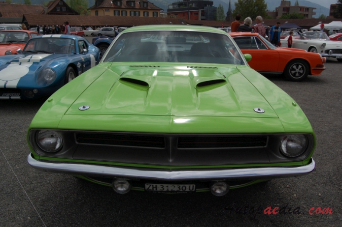 Plymouth Barracuda 3rd generation 1970-1974 (1970 383 Magnum Coupé 2d), front view