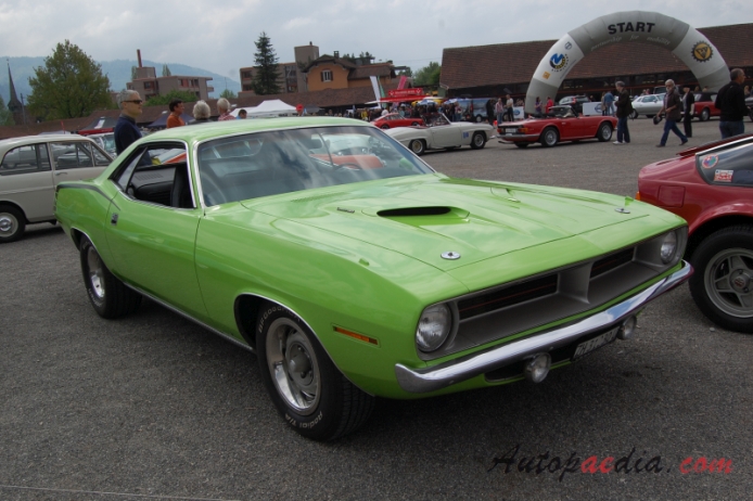 Plymouth Barracuda 3rd generation 1970-1974 (1970 383 Magnum Coupé 2d), right front view