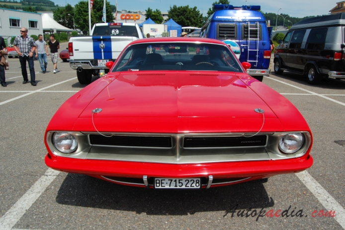 Plymouth Barracuda 3rd generation 1970-1974 (1970 hardtop Coupé 2d), front view