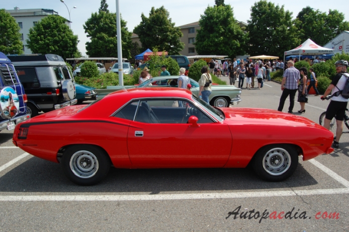 Plymouth Barracuda 3rd generation 1970-1974 (1970 hardtop Coupé 2d), right side view