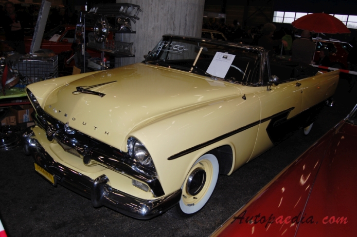 Plymouth Belvedere 2nd generation 1955-1956 (1956 convertible 2d), left front view