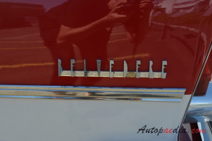 Plymouth Belvedere 3. generacja 1957-1959 (1957 hardtop Coupé 2d), emblemat bok 