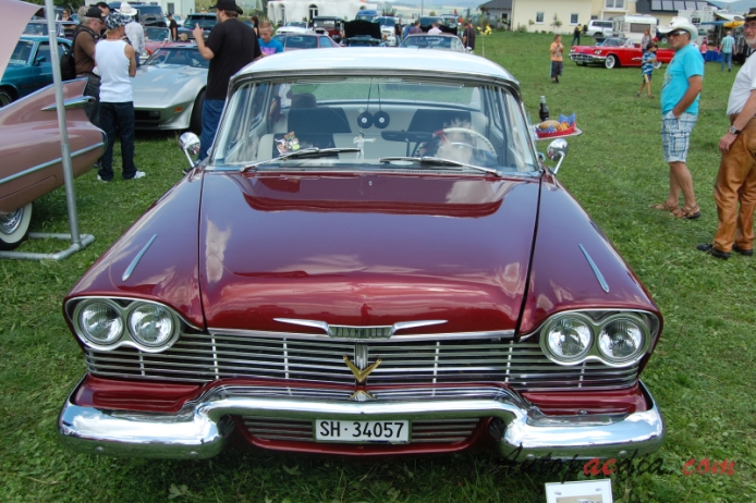 Plymouth Belvedere 3rd generation 1957-1959 (1958 sedan 4d), front view