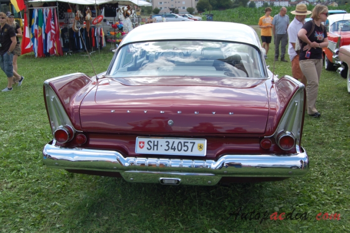 Plymouth Belvedere 3rd generation 1957-1959 (1958 sedan 4d), rear view