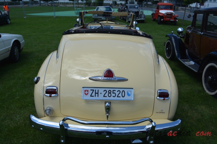Plymouth Deluxe 1946-1950 (1946-1948 Special Deluxe cabriolet 2d), rear view
