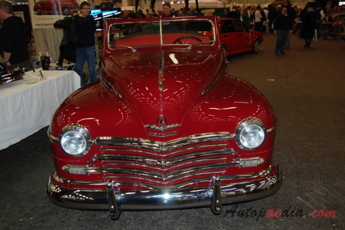 Plymouth Deluxe 1946-1950 (1946-1948 Special Deluxe cabriolet 2d), front view