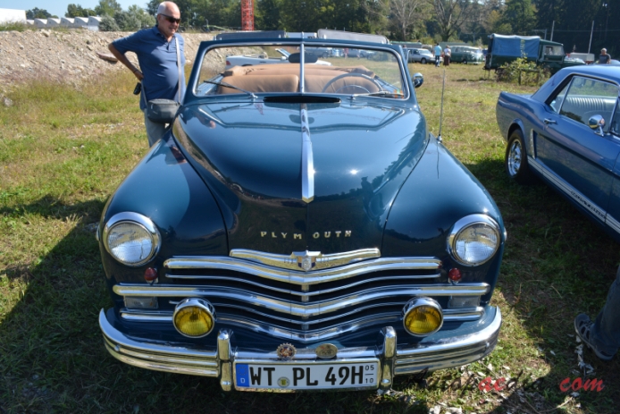 Plymouth Deluxe 1946-1950 (1948-1950 Special Deluxe cabriolet 2d), front view