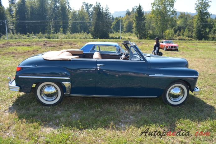 Plymouth Deluxe 1946-1950 (1948-1950 Special Deluxe cabriolet 2d), prawy bok