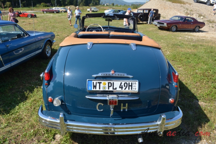 Plymouth Deluxe 1946-1950 (1948-1950 Special Deluxe cabriolet 2d), rear view