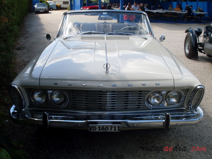 Plymouth Fury 3rd generation 1962-1964 (1963 convertible 2d), front view