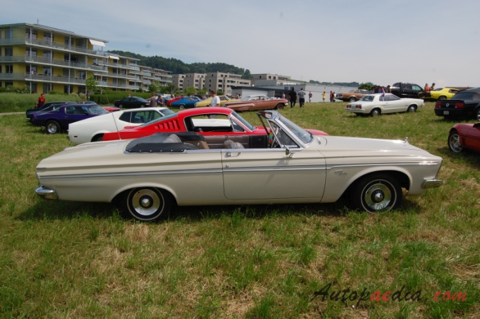 Plymouth Fury 3rd generation 1962-1964 (1963 convertible 2d), right side view