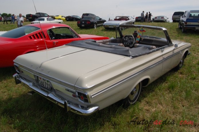 Plymouth Fury 3rd generation 1962-1964 (1963 convertible 2d), right rear view